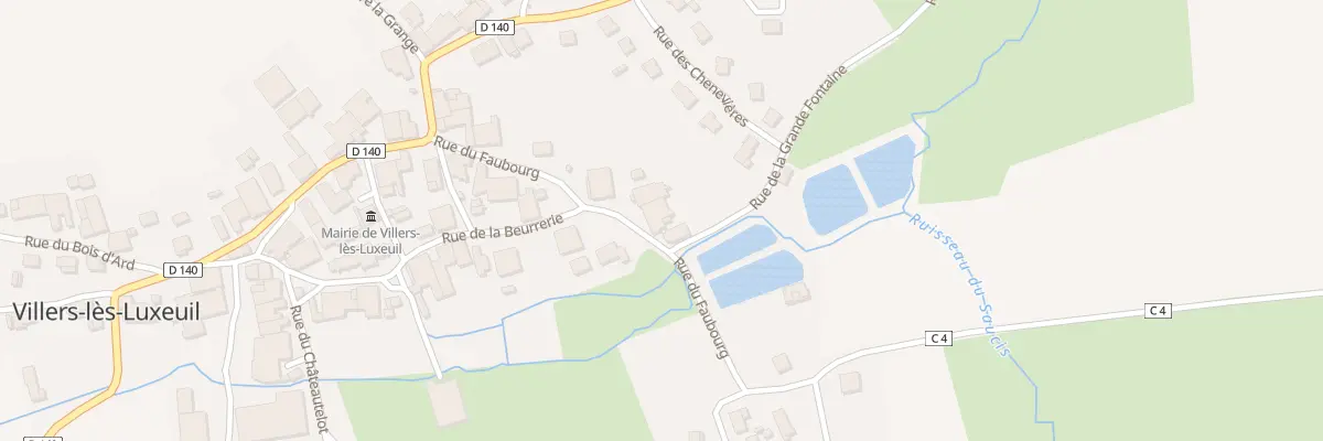Plan du 16 Rue du Faubourg à Villers-lès-Luxeuil