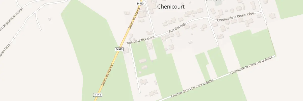 Plan du 2 Rue de la Boissiere à Chenicourt