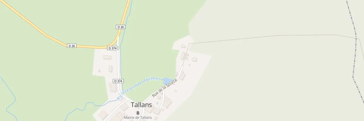 Plan du 3 Rue de la Source à Tallans