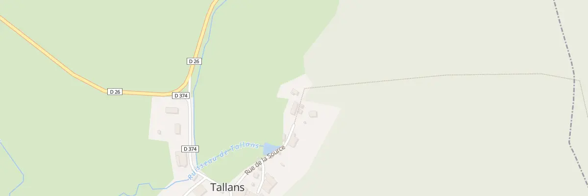 Plan du 5 Rue de la Source à Tallans