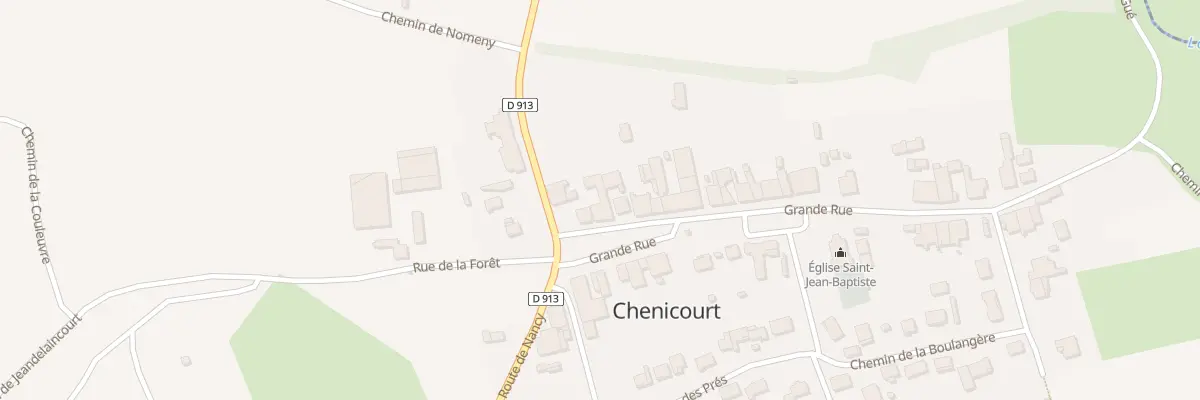 Plan du 3 Gr Grande Rue à Chenicourt
