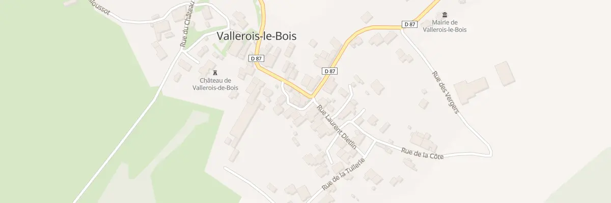 Plan du 2 Rue Saint Martin à Vallerois-le-Bois