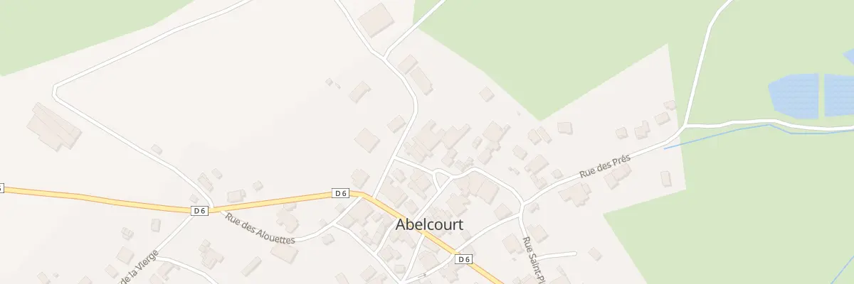 Plan du Village à Abelcourt