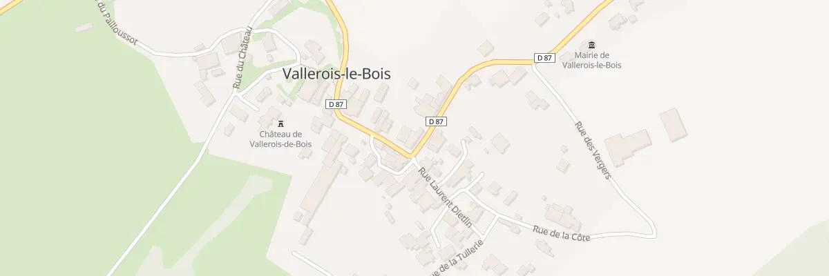 Plan du 25 Gr Grande Rue à Vallerois-le-Bois