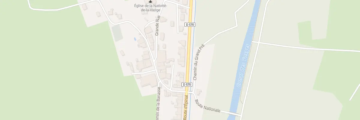 Plan du 22 Rte d’Epinal à Mangonville