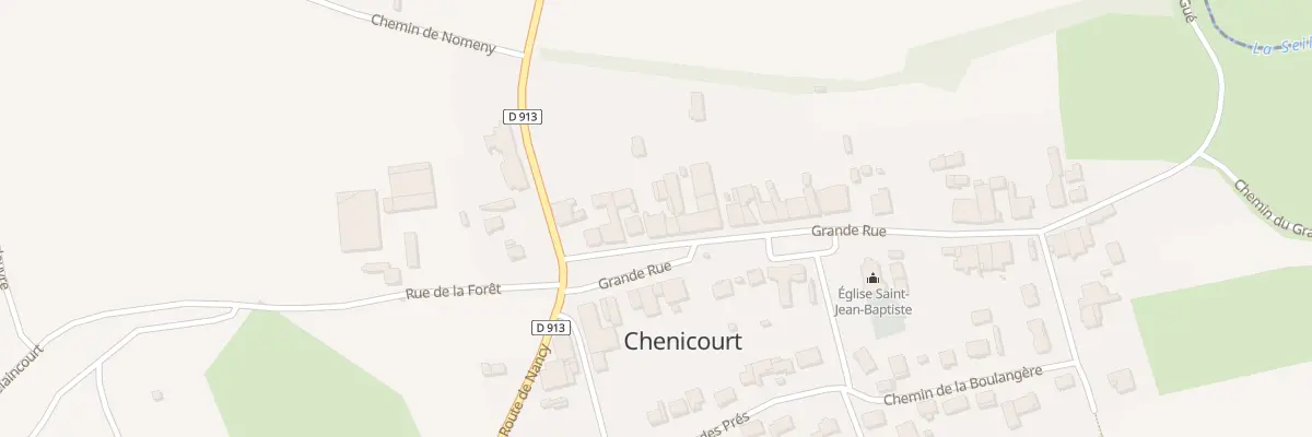 Plan du 9 Gr Grande Rue à Chenicourt