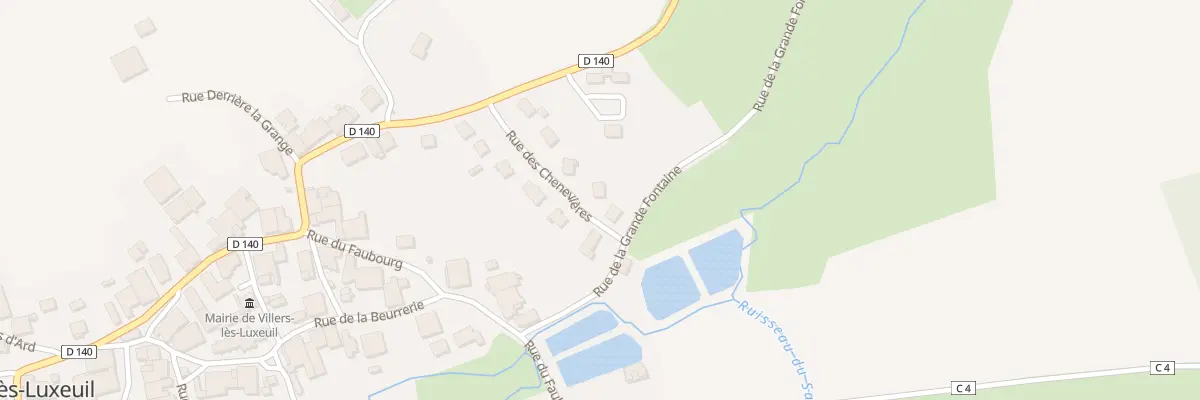Plan du 8 Rue des Chenevières à Villers-lès-Luxeuil