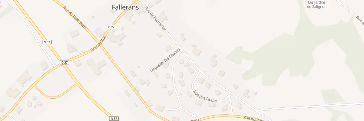 Plan du 1 Rue de la Carrière à Fallerans