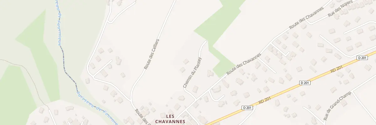 Plan du 93 Che du Plantey à Saint-Vital