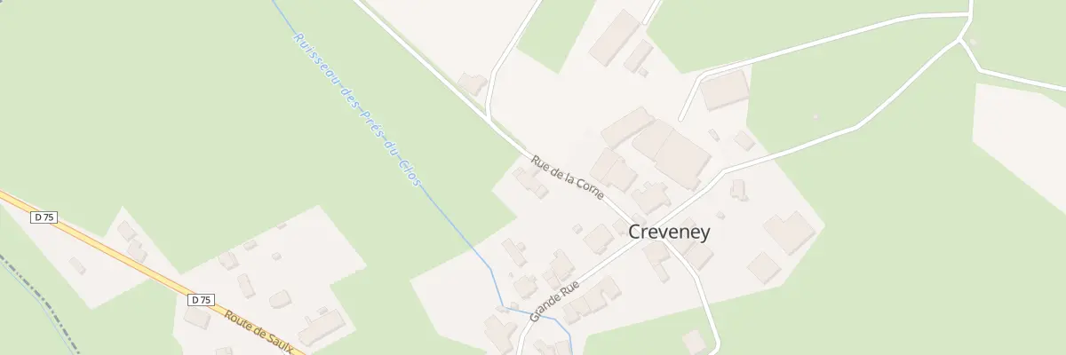 Plan du 3 Rue de la Corne à Creveney