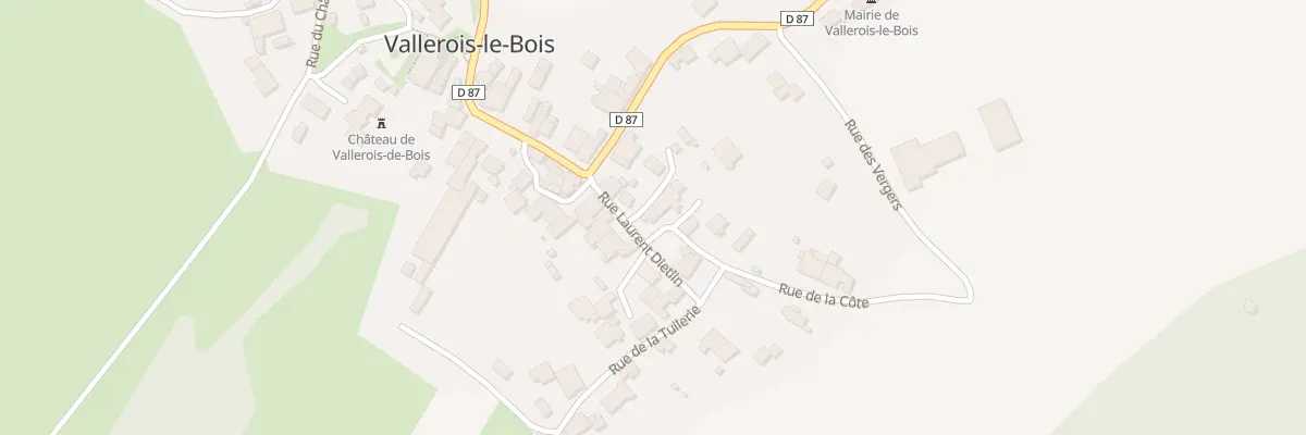 Plan du 1 Rue de la Corvee à Vallerois-le-Bois