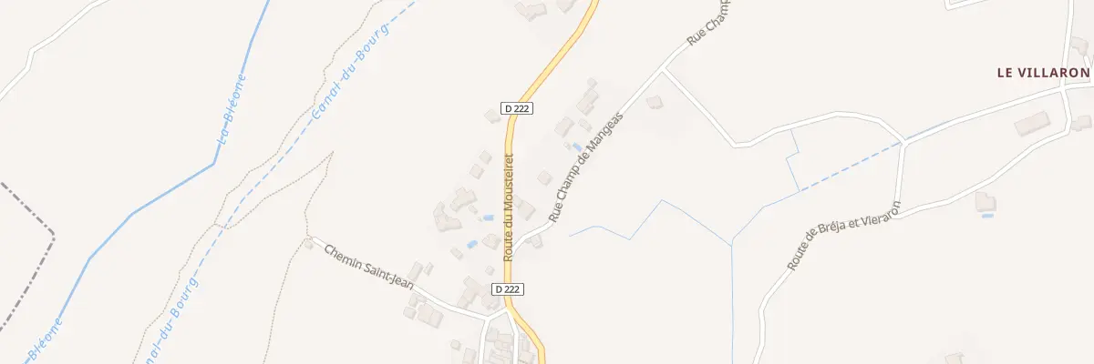 Plan du 1569 Rte du Mousteiret (D222) au Brusquet