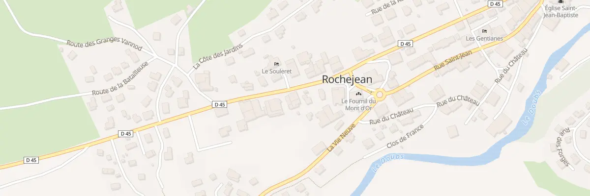 Plan du 5 Rue de la Fontaine à Rochejean