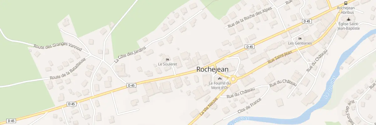 Plan du 10 Rue de la Fontaine à Rochejean