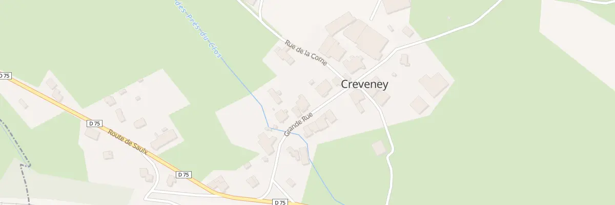 Plan du 7 Grande Rue à Creveney
