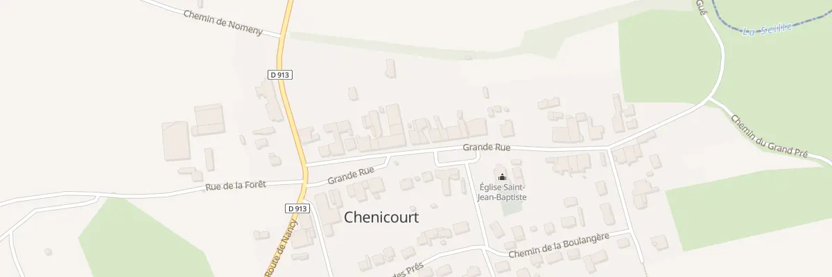 Plan du 15 Gr Grande Rue à Chenicourt