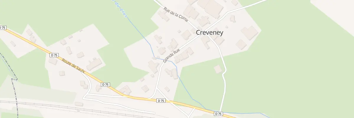 Plan du 6 Grande Rue à Creveney