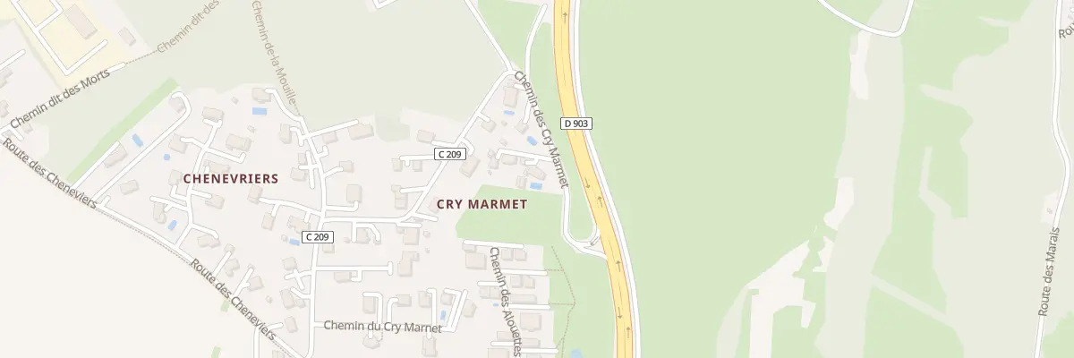 Plan du 466 Che des Cry Marmet à Cranves-Sales