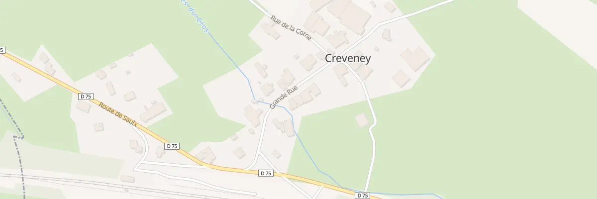Plan du 8 Grande Rue à Creveney