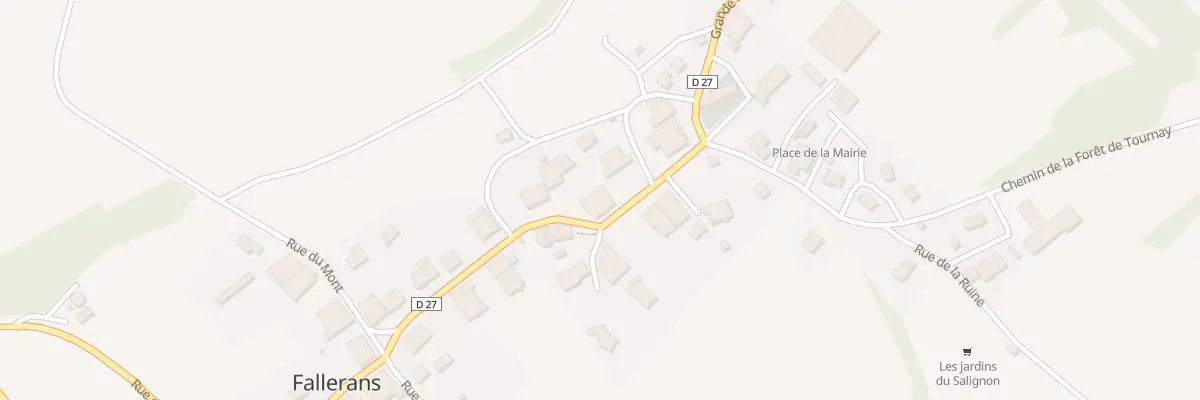 Plan du 31 Rue Grande Rue à Fallerans
