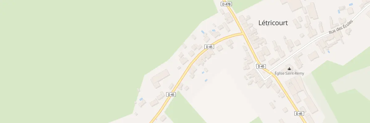 Plan du 16 Rue des Batignolles à Létricourt