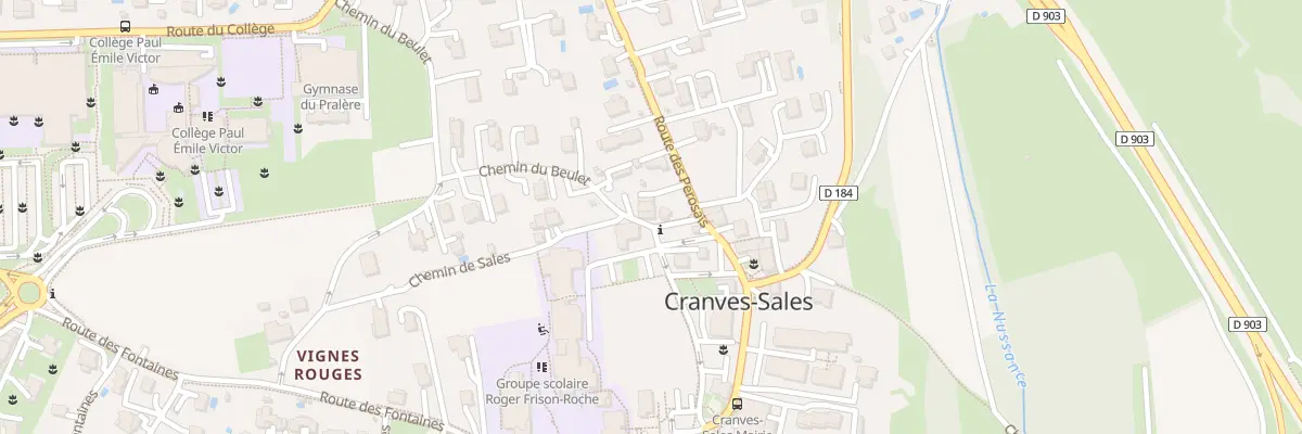 Plan du 36 Che du Beulet à Cranves-Sales