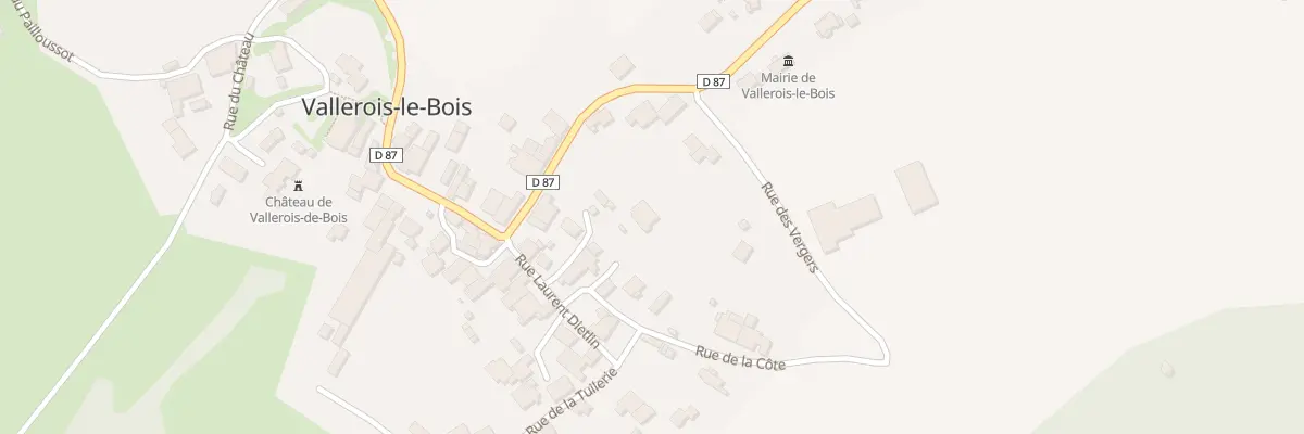 Plan du 5 Rue de la Corvee à Vallerois-le-Bois