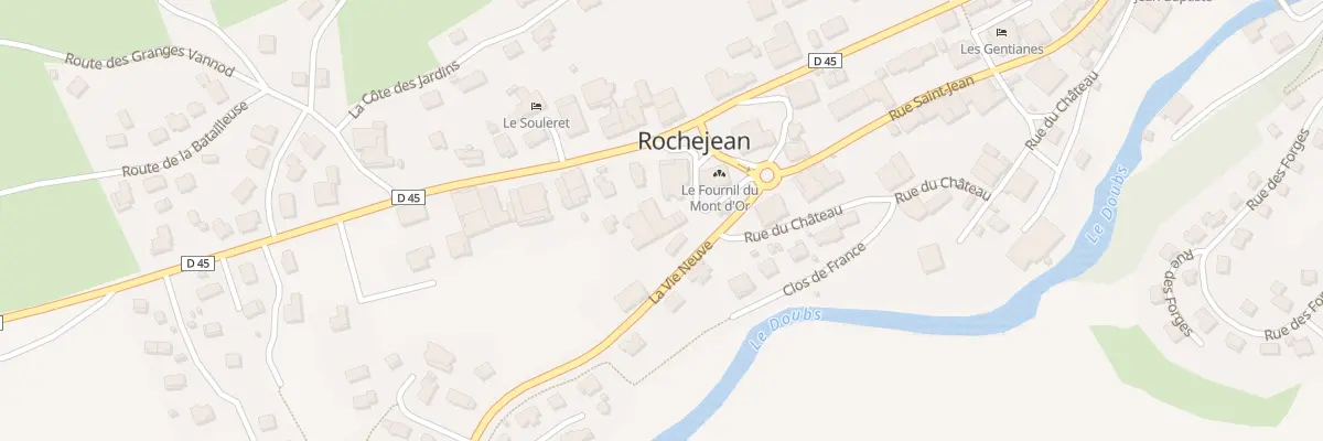 Plan du 2 Rue de la Cote aux Rouges à Rochejean