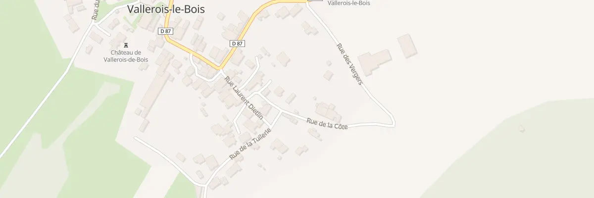 Plan du 1 Rue de la Cote à Vallerois-le-Bois