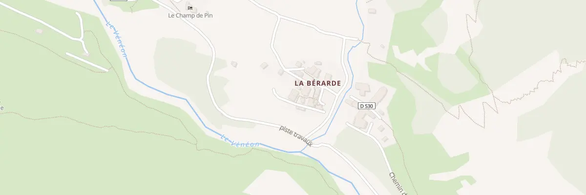 Plan du 5106 La Berarde et Le Gravier à Saint-Christophe-en-Oisans
