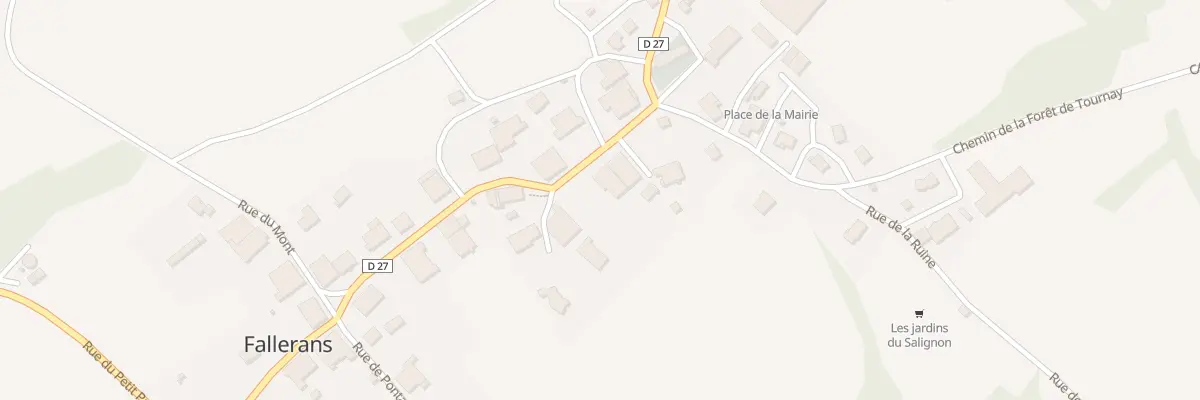 Plan du 24 Rue Grande Rue à Fallerans