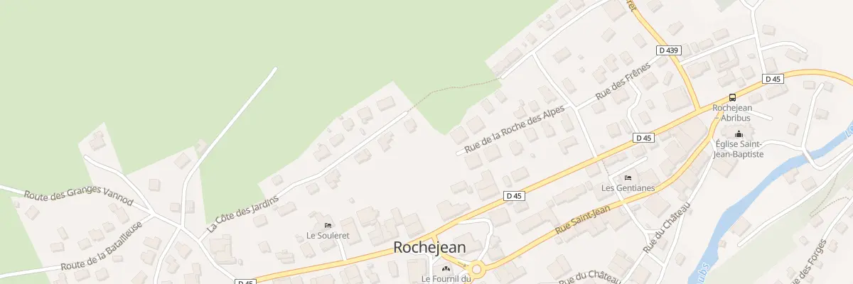 Plan de Village Ouest à Rochejean