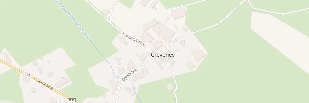 Plan du 2 Rue de la Corne à Creveney