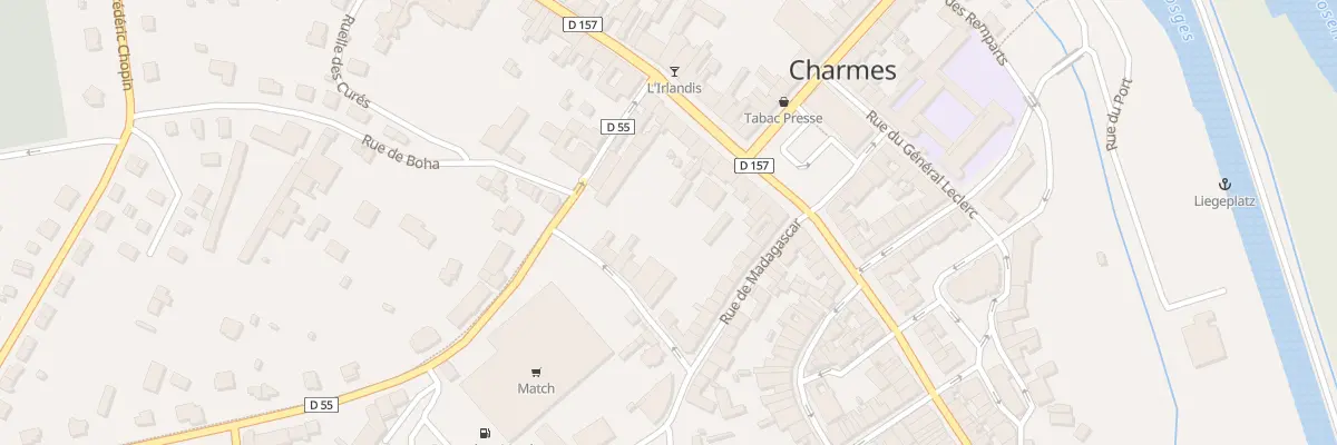 Plan du 2 Rue des Capucins à Charmes