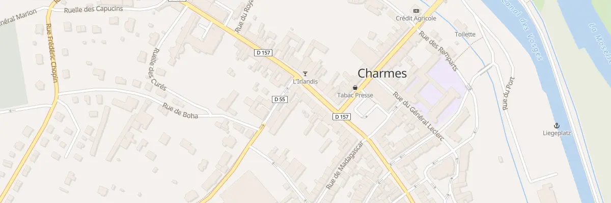 Plan du 8 Rue des Capucins à Charmes