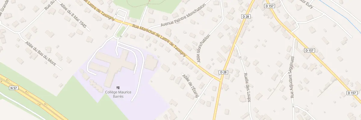Plan du 35 Rue Mal de Lattre de Tassigny à Charmes