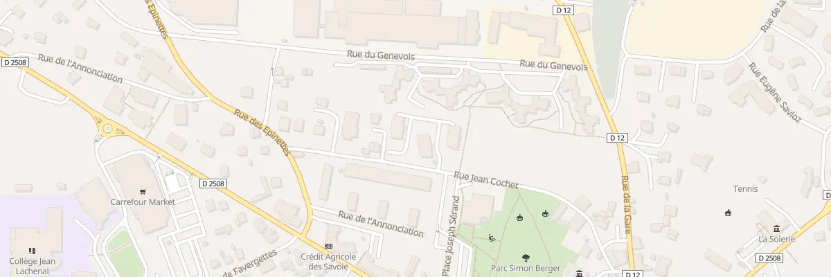 Plan du 310 Rue Jean Cochet à Faverges-Seythenex