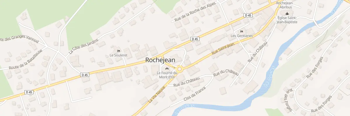 Plan du 30 Rue St Jean à Rochejean