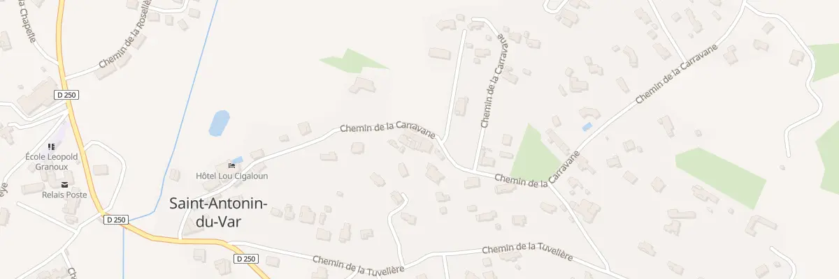 Plan du 408 Che de la Carravane à Saint-Antonin-du-Var