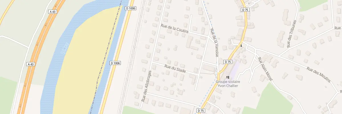 Plan du 94 Rue du Stade à Épierre