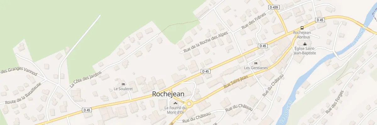 Plan du 11 Rue de la Roche des Alpes à Rochejean