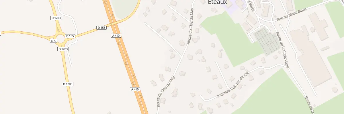 Plan du 246 Rte du Clos du May à Eteaux