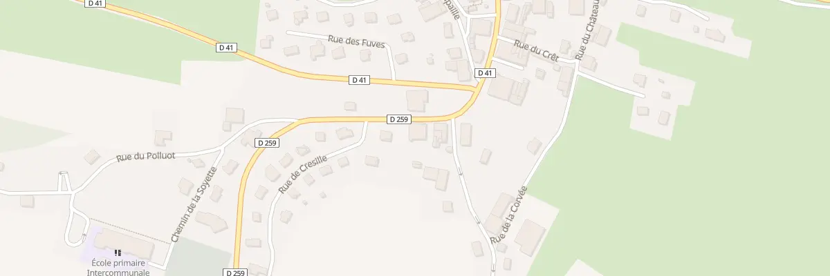 Plan du 3 Rue du Polluot à Ouhans