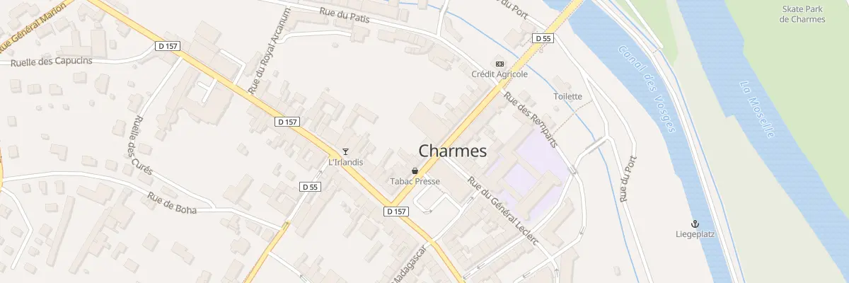 Plan du 6 Rue Marcel Goulette à Charmes