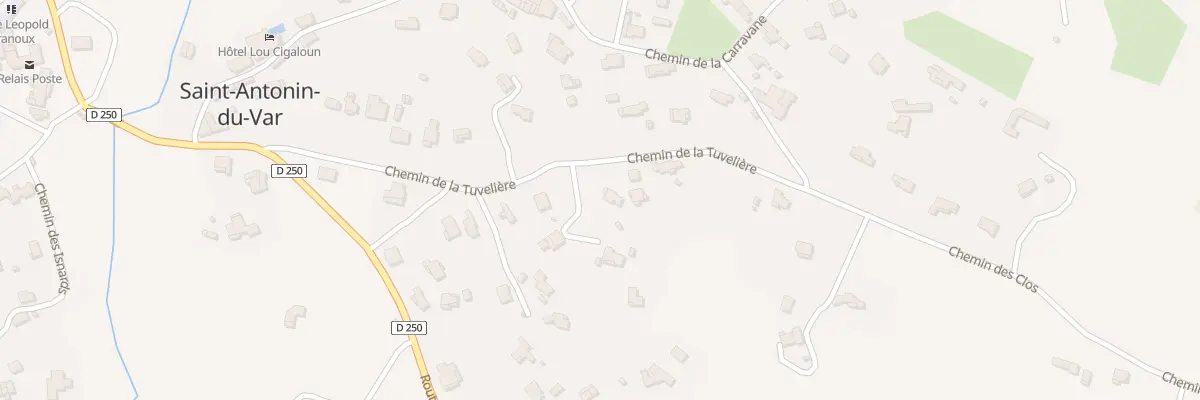 Plan du 310 Che de la Tuvelière à Saint-Antonin-du-Var