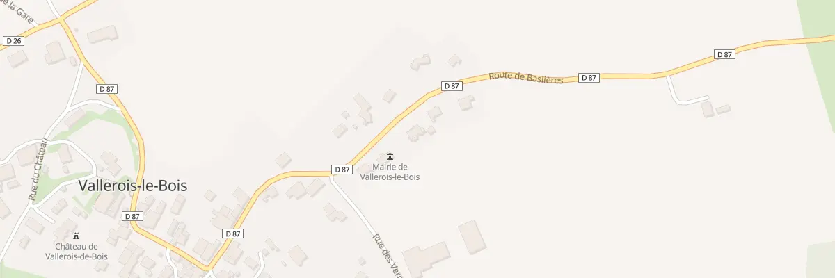Plan du 20 Rte de Baslieres à Vallerois-le-Bois