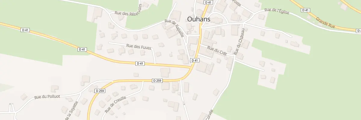 Plan du 12 Gr Grande Rue à Ouhans