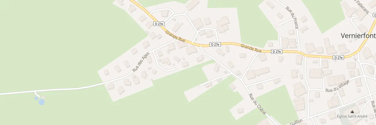Plan du 92 Rue Seu de Bouhard à Vernierfontaine