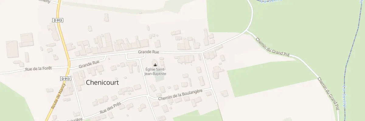 Plan du 14 Gr Grande Rue à Chenicourt