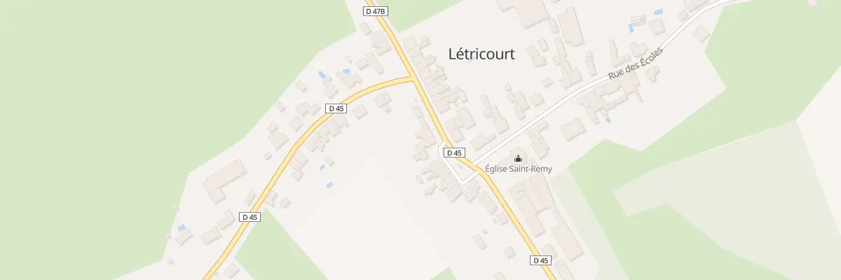 Plan du 1 Rue du Haut Meix à Létricourt